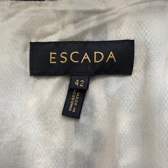 Escada Black and Cream Leopard Print Blazer size 42 or US12 - Picture 6 of 6